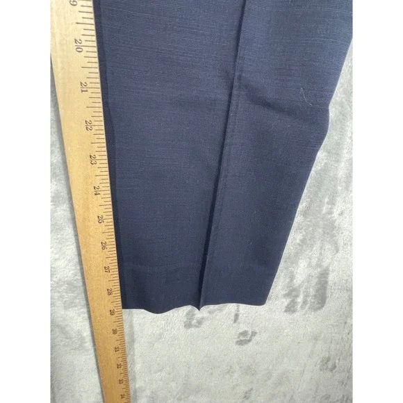 Banana Republic Marzotto Performance Wool Tapered Fit Dress Pants 38x30 Navy NEW - Picture 10 of 13